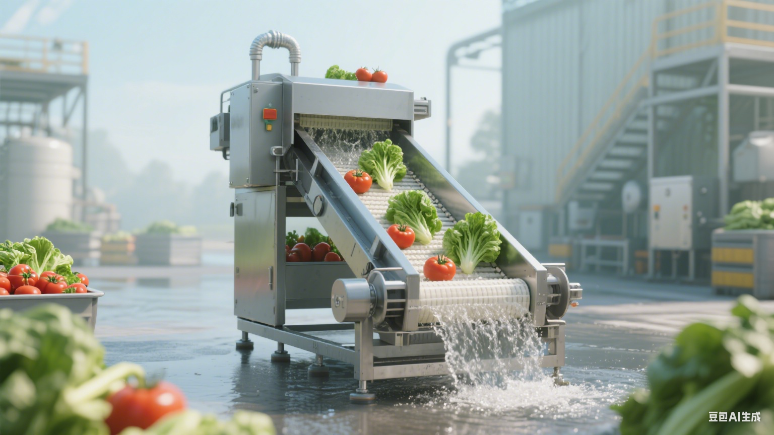 果蔬洁净动线的稳固基石：清洗浸泡提升机底座固定设计的场景智慧与安全守护