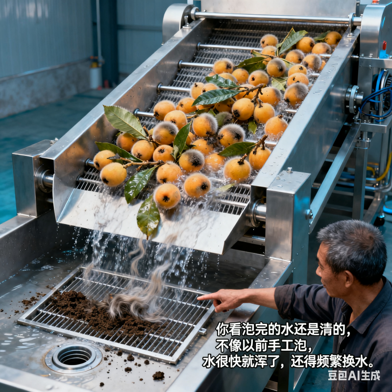 浸泡提升机咋泡枇杷？过程藏巧思(图3)